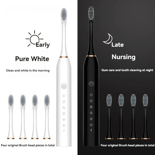 Ultrasonic Couple Electric Toothbrush Set